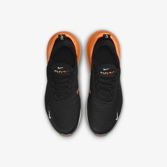 Nike Air Max 270 943345-037 GS crimson phantom Black and Orange Athletic Shoes - Picture 3 of 7
